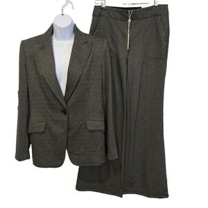 Max Studio Women's Career Suit Blazer with Matching Bootcut Trousers Size Small